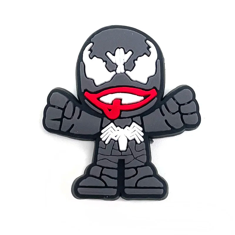 MINISO Marvel Superhero DIY Shoe Charms - Cartoon Character Accessories for Sandals & Clogs - Decorative Pins for Kids Gifts & Garden Fashion Accessories (Perfect for Birthday Presents & Cosplay Outfits)