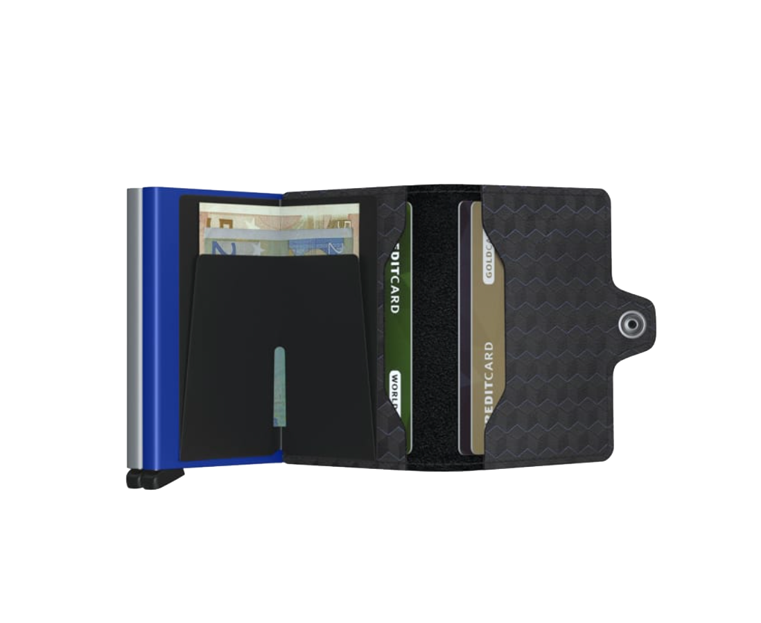 SECRID Twinwallet RFID Blocking Slim Wallet - Titanium Blue | Premium Minimalist Wallet for Men & Women | Perfect for Travel, Business & Everyday Use