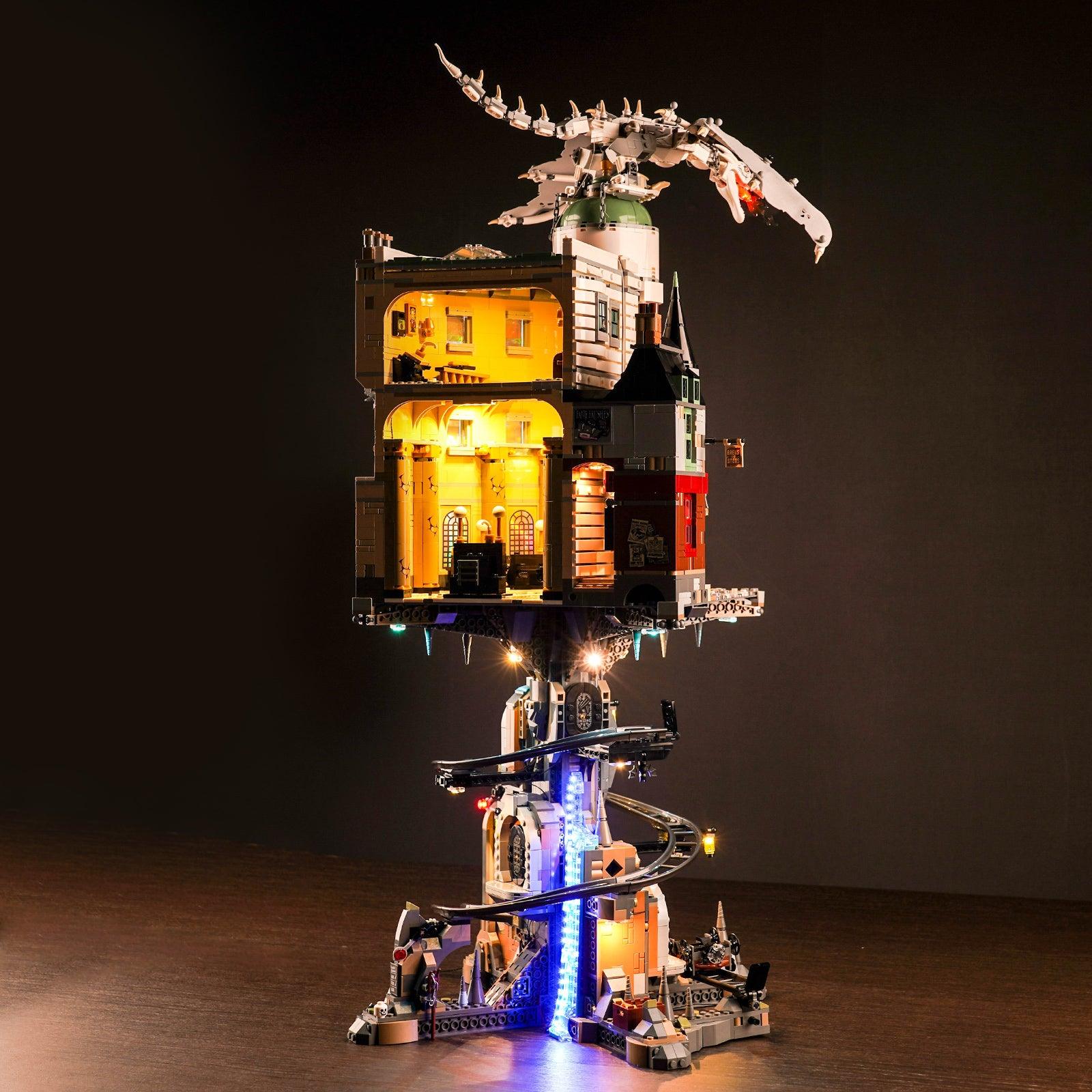 Harry Potter LEGO Gringotts Wizarding Bank Collector's Edition 76417 Building Kit with LED Lights - Complete Lighting Set for Display & Nighttime Play - Perfect for Harry Potter Fans & LEGO Collectors