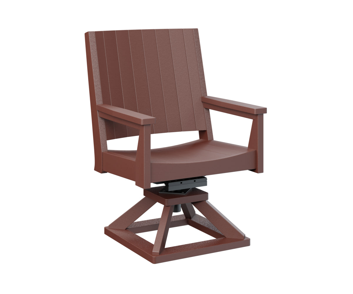 Berlin Gardens Mayhew Swivel Rocker Dining Chair - Comfortable Patio & Outdoor Seating for Restaurants, Gardens, and Decks