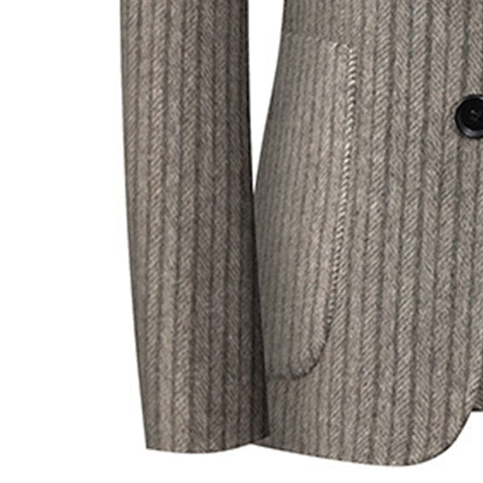 Men's Slim Fit Striped Wool Blazer - Single Breasted Professional Dress Coat for Business Casual & Tuxedo Occasions | Office Wear, Weddings & Formal Events