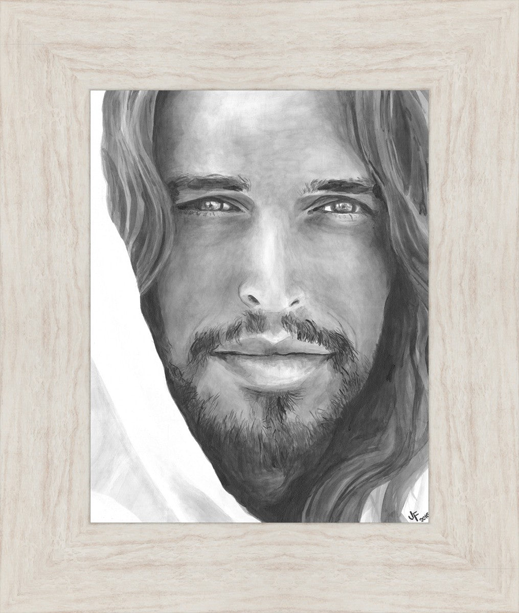 Jenny Fowler Christ Portrait - Religious Wall Art for Home Decor, Church & Office - Inspirational Christian Gift & Spiritual Decor