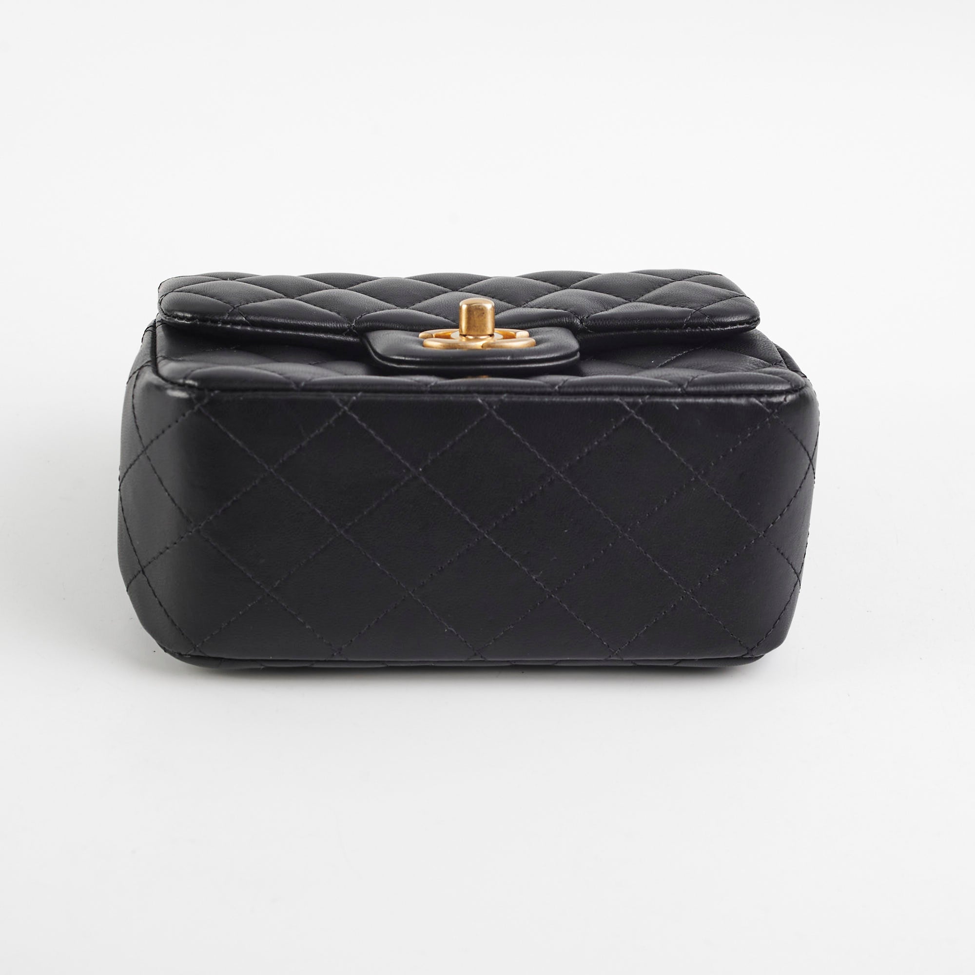 Chanel Mini Square Lambskin Black Crossbody Bag - Luxury Designer Handbag for Women, Perfect for Evening Parties & Date Nights