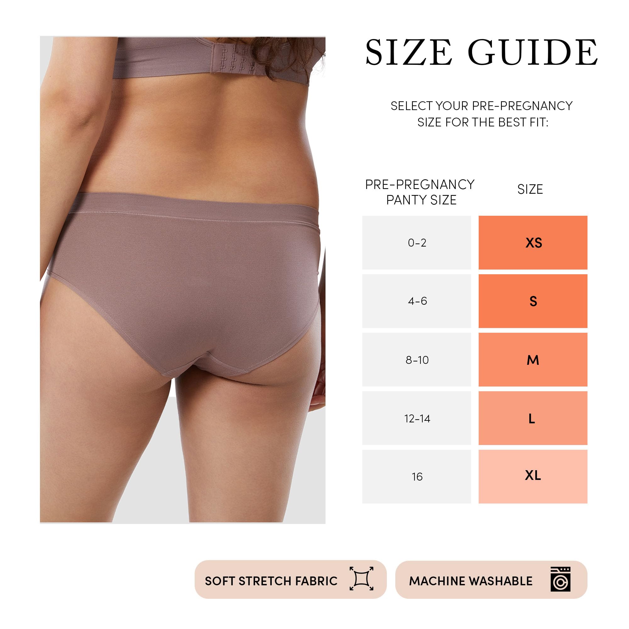 Ingrid & Isabel Seamless Maternity Underwear 3-Pack - Soft Breathable Under Belly Panties for Pregnancy Comfort | Perfect for Everyday Wear, Work & Relaxation