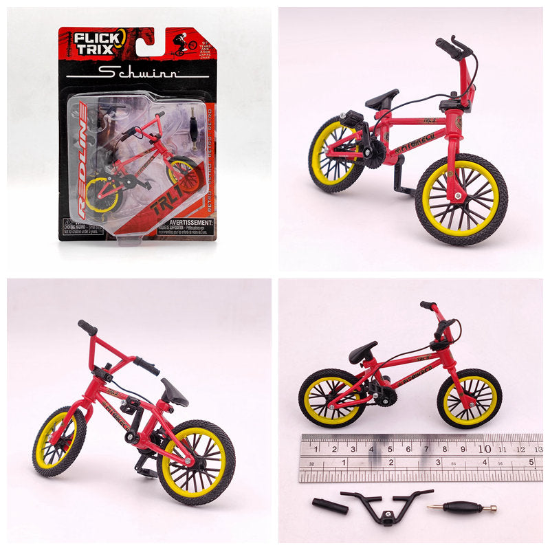 Premium Diecast Finger Bike FLICK TRIX - Miniature BMX Toy Bicycle Model for Kids & Collectors - Perfect Gift for Birthday, Party Favors & Desk Decor