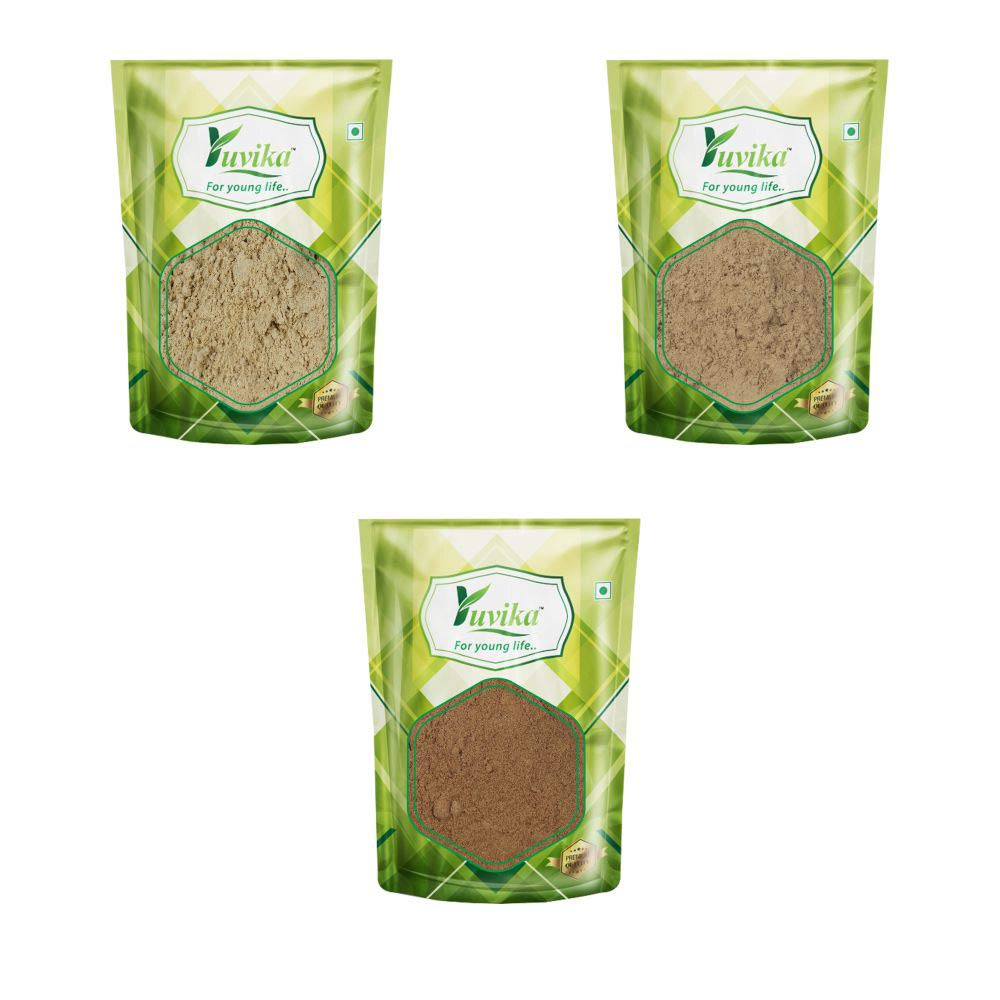 YUVIKA Ayurvedic Hair Care Combo Pack - 900g (300g Each) of Amla Powder, Reetha Powder & Shikakai Powder for Natural Hair Growth & Scalp Health | Perfect for DIY Hair Masks & Organic Shampoo