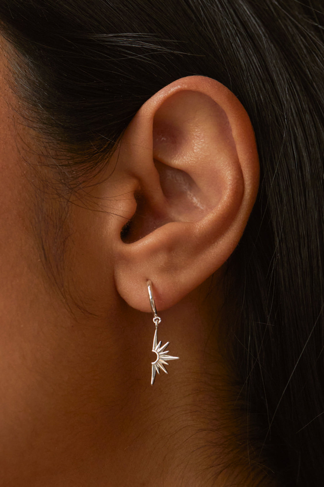 Half Star Drop Hoops Earrings - Trendy Dangle Earrings for Women | Perfect for Parties, Date Nights & Everyday Wear