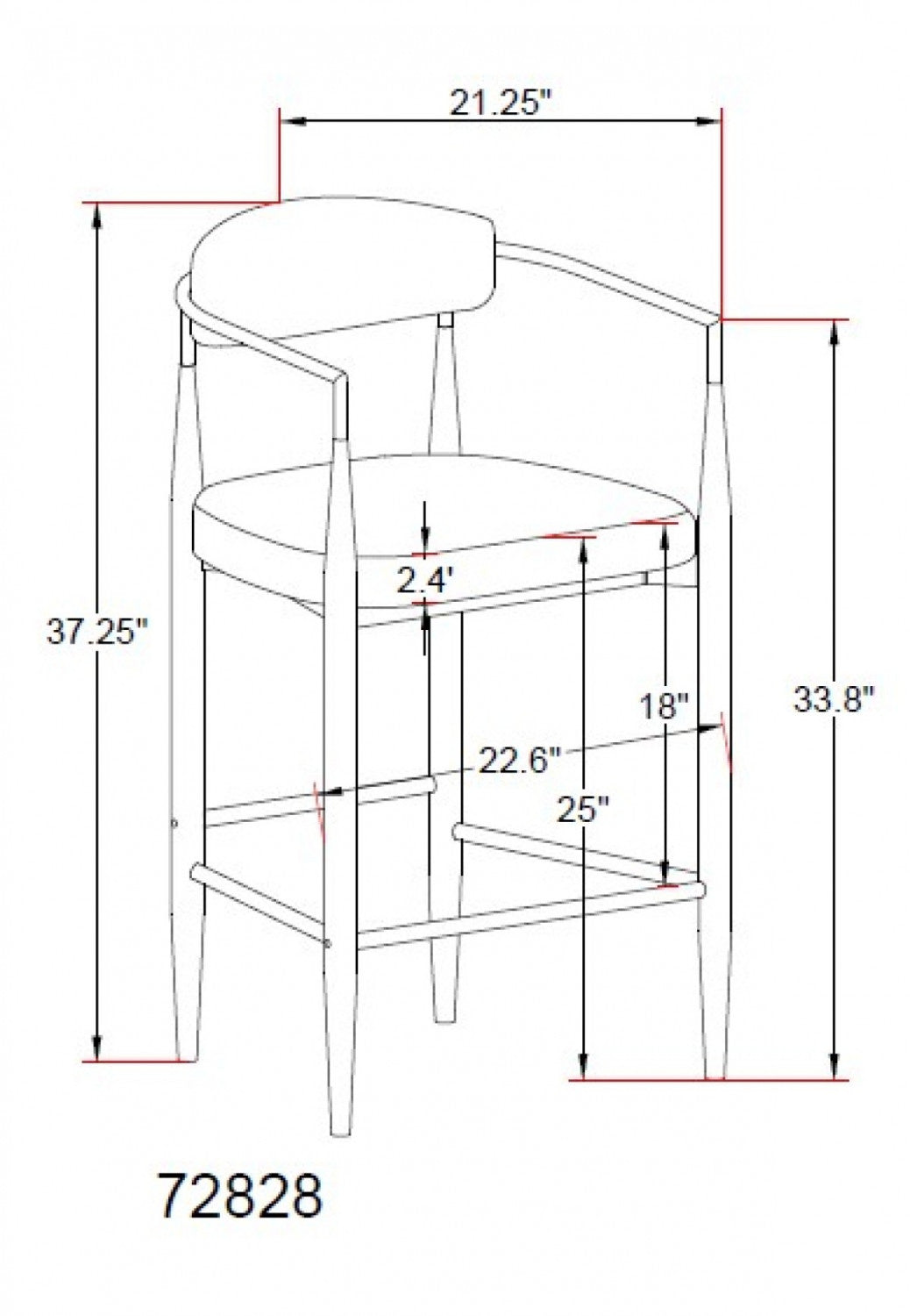 Callum Counter Stool Set of 2 - Beige Bar Stools for Kitchen Island, Breakfast Nook & Home Decor - Modern Counter Height Stools with Comfortable Seat
