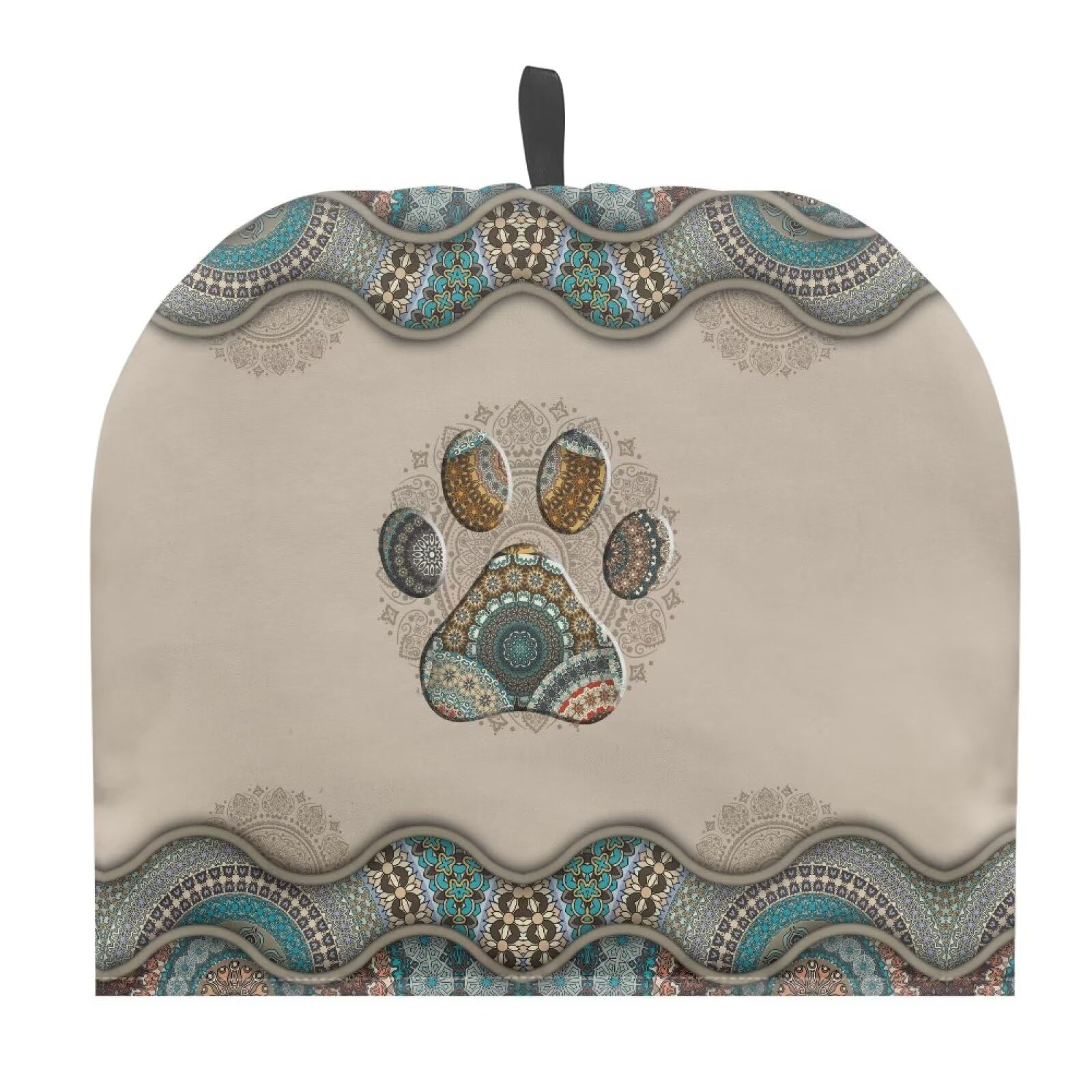 Extra Thick Cotton Tea Cozy for Teapot - Large Insulated Teapot Cover with Boho Paw Design, Perfect for Tea Sets & Keeping Tea Warm | Ideal for Afternoon Tea, Family Gatherings & Cozy Kitchen Decor