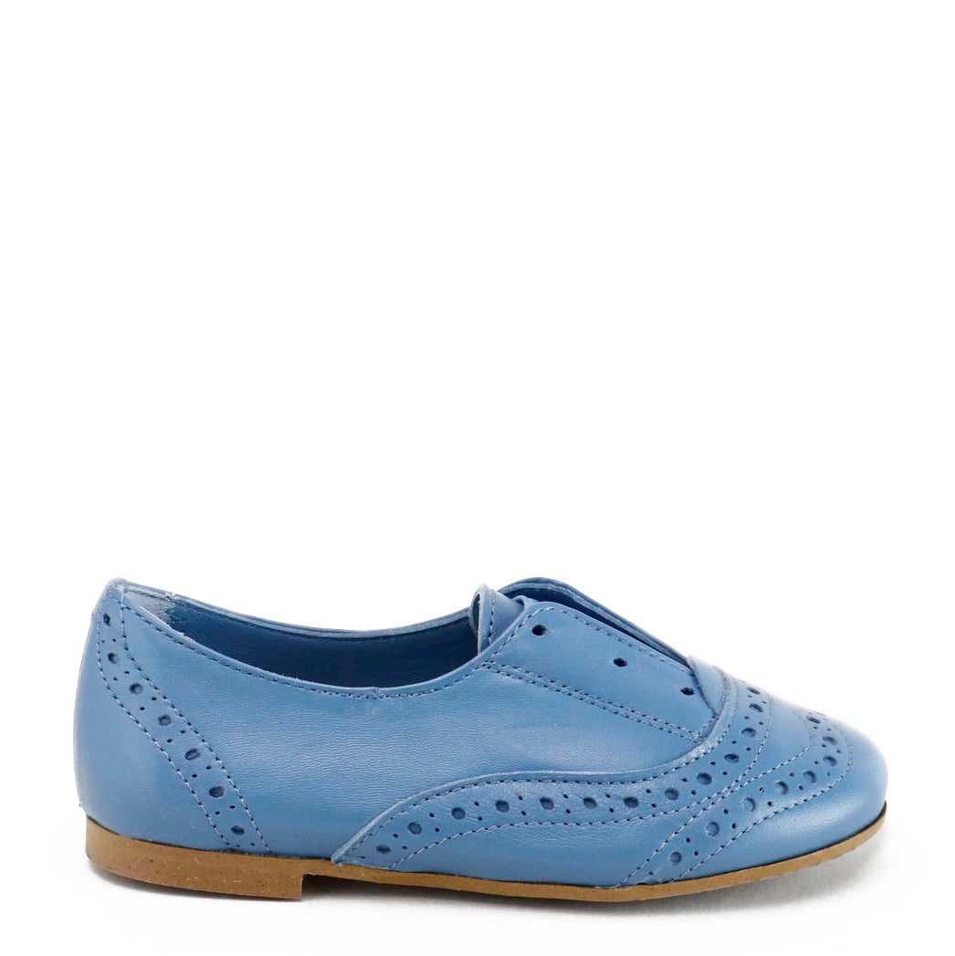 Premium Blue Elastic Wingtip Dress Shoes for Men – Comfortable & Stylish Business Formal Oxfords – Perfect for Office, Weddings & Special Occasions