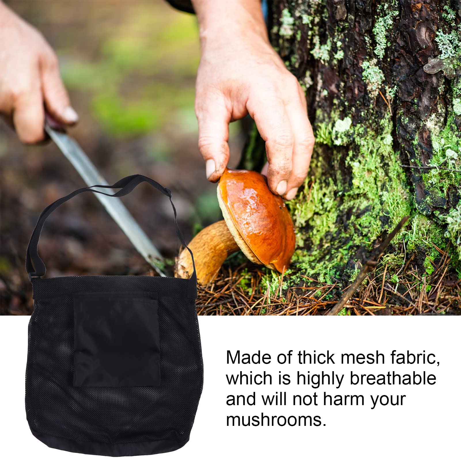 Breathable Harvest Picking Bag - Durable Farm Helper for Outdoor Orchard, Vegetable & Fruit Collection - Perfect for Mushroom Foraging, Berry Picking & Garden Harvesting