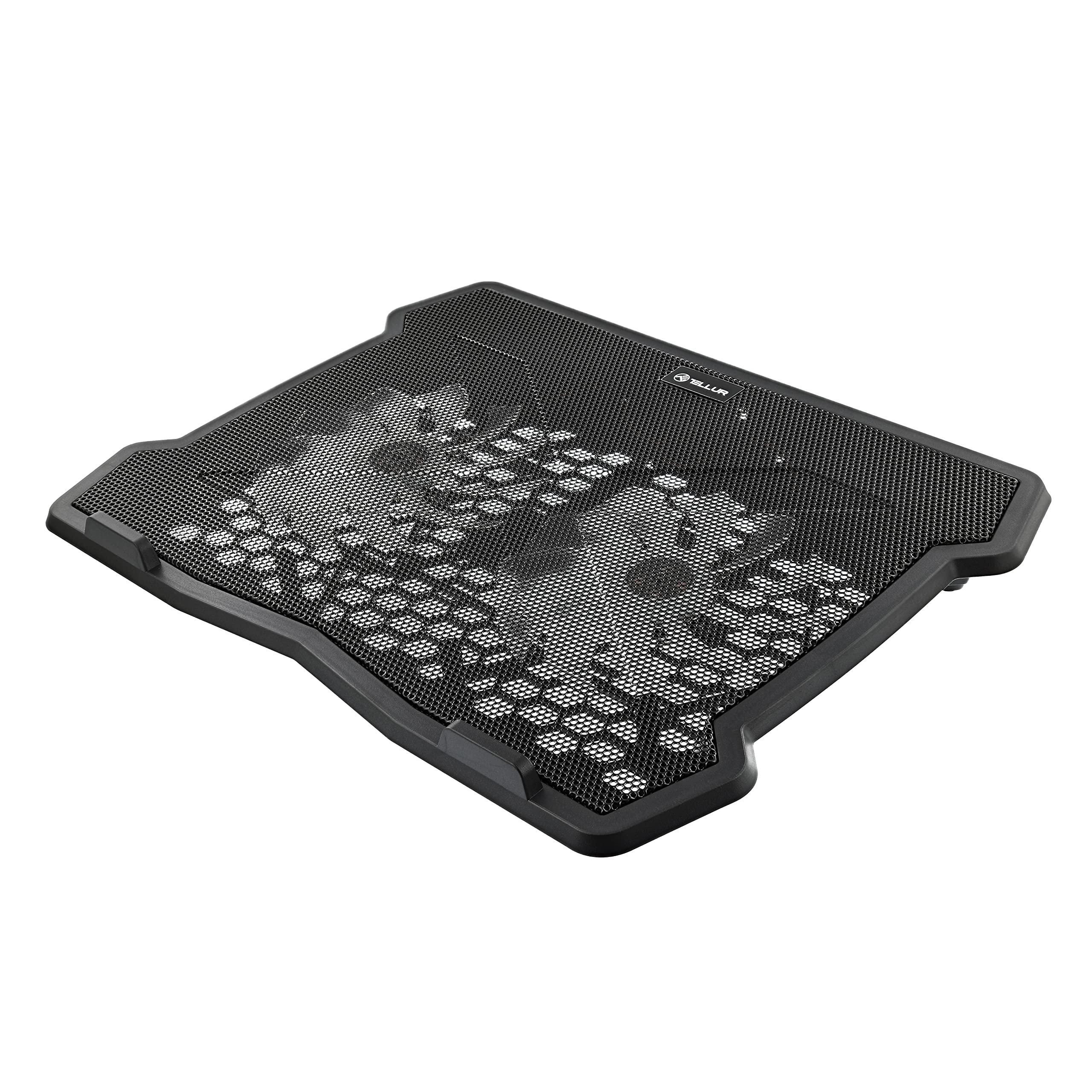TELLUR Laptop Cooling Pad with 2 Silent 125mm Fans - Adjustable Height Laptop Stand for MacBook 11