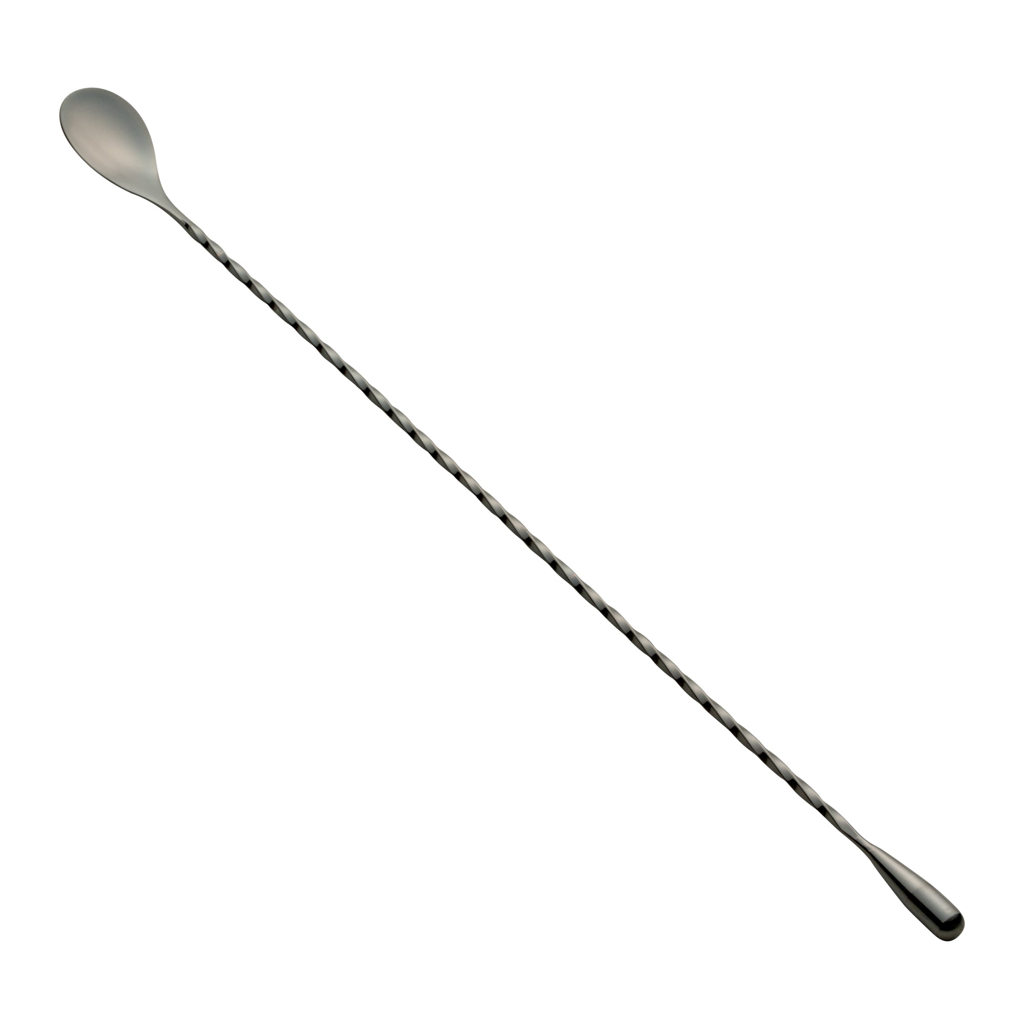 Premium Black Plated Stainless Steel Belicoso Bar Spoon - 16