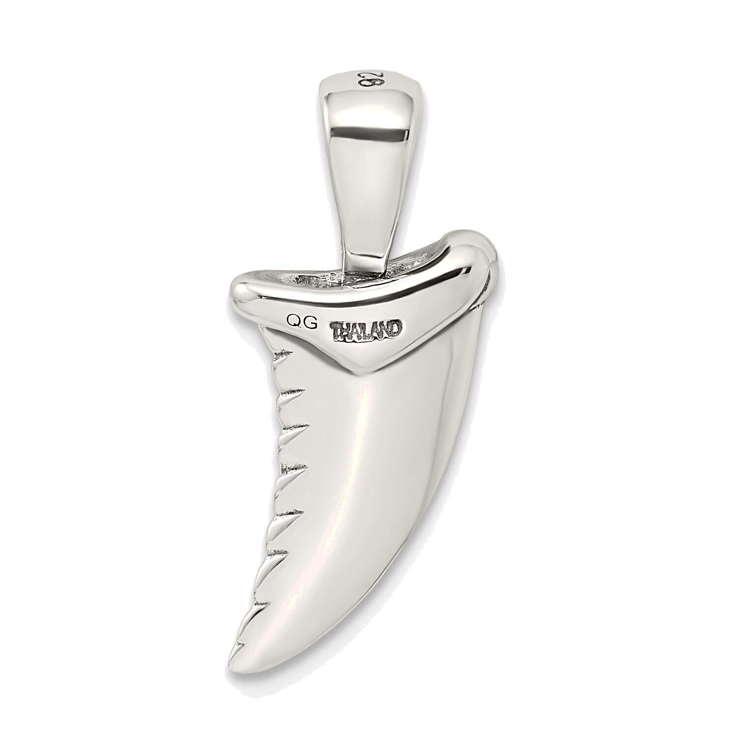 Sterling Silver Shark Tooth Pendant for Men - Durable Jewelry for Outdoor Adventures