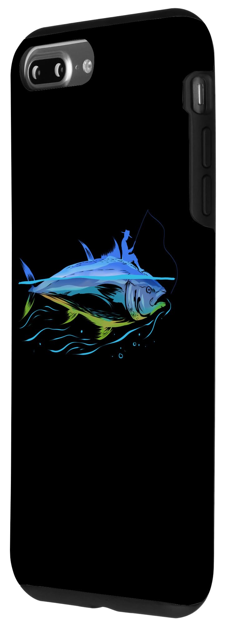 Premium iPhone 7 Plus/8 Plus Tuna Fish Design Phone Case - Durable Protective Cover for Anglers & Fishing Enthusiasts - Perfect Gift for Fishermen, Beach Trips & Outdoor Adventures