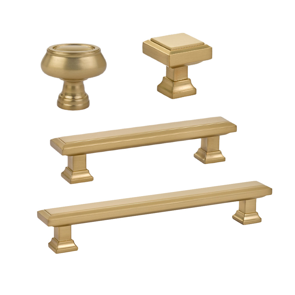 Champagne Bronze Cabinet Knobs and Drawer Pulls - Elegant Hardware for Kitchen, Bathroom & Furniture Upgrade | Durable & Stylish Home Decor