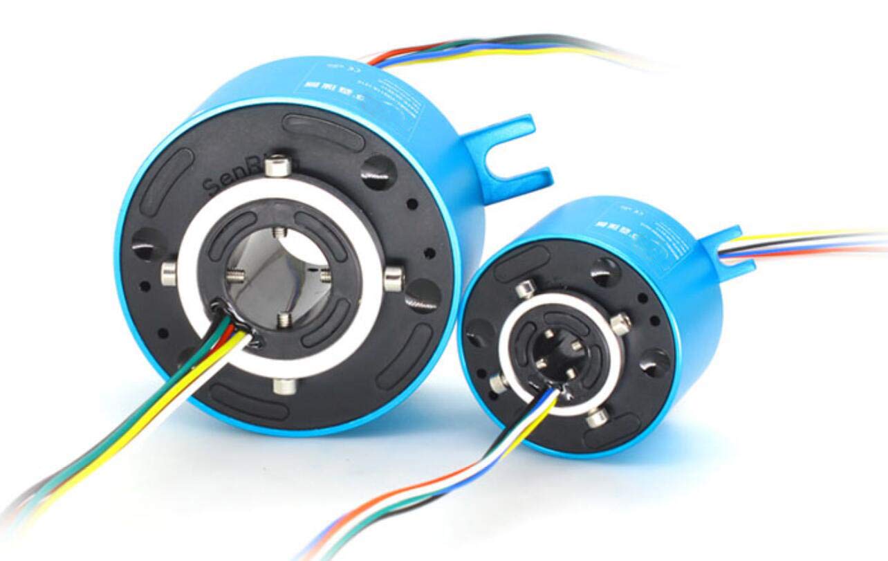 12-Wire 10A Slip Ring - 25.4mm Inner Diameter for Rotary Electrical Connections in Robotics & CCTV