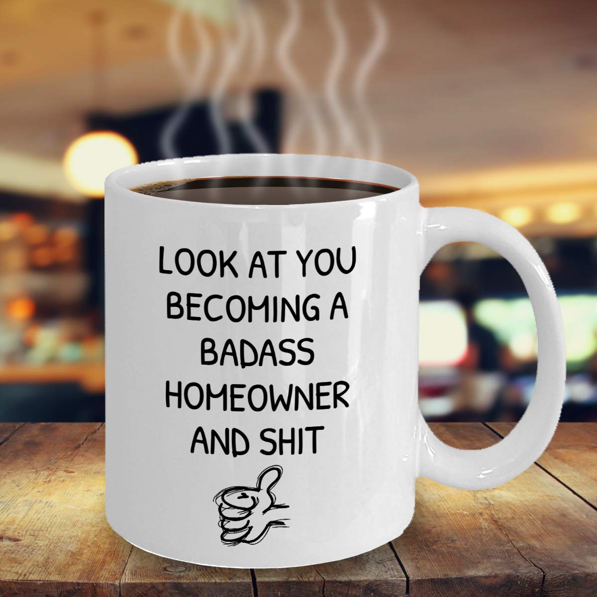 15 oz White New Homeowner Coffee Mug - Funny Housewarming Gift for Couples, Men & Women - Perfect for Coffee, Tea & Office Use
