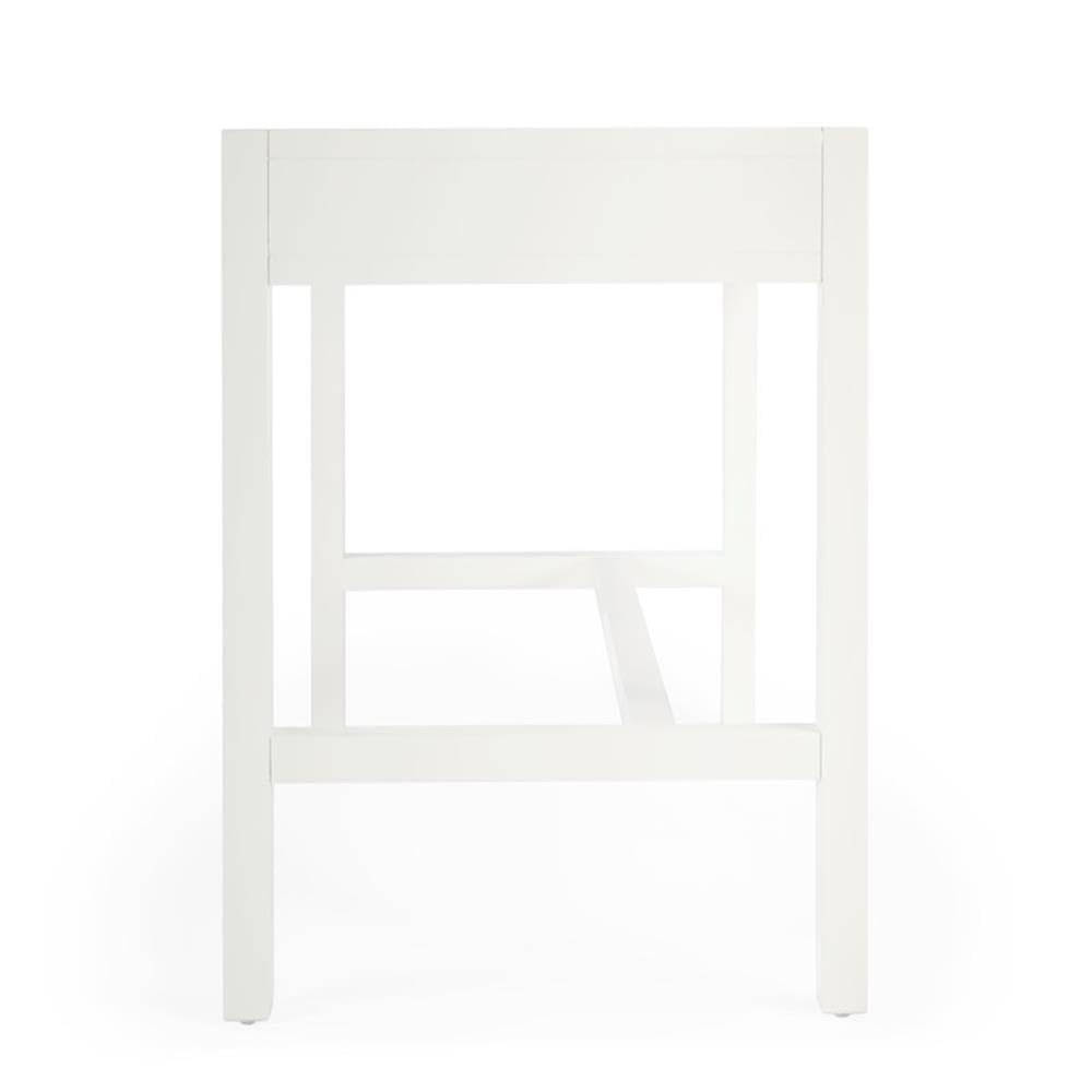 White Beaumont Lane Wood Desk for Home Office & Study