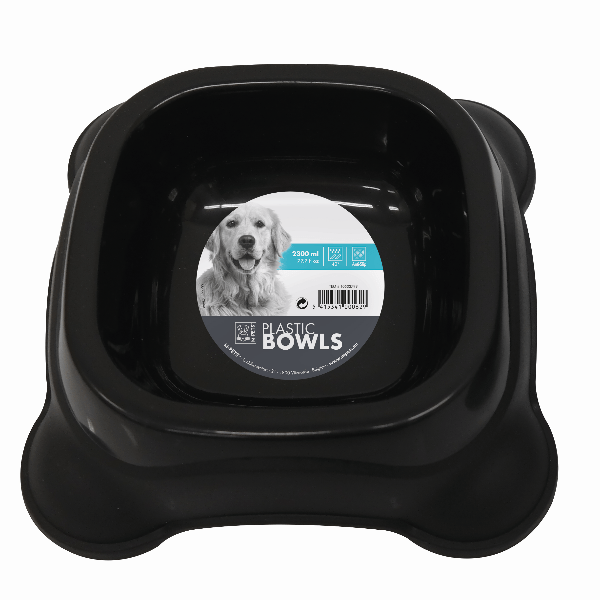Durable Plastic Pet Bowl for Dogs & Cats - Non-Slip, Easy to Clean Pet Food and Water Dish - Perfect for Indoor, Outdoor, Travel, and Daily Feeding