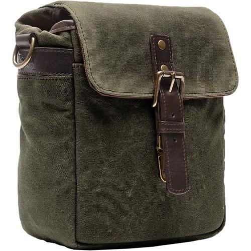 ONA Bond Street Waxed Canvas Camera Bag for DSLR & Mirrorless - Olive Green Waterproof Photography Bag - Perfect for Travel, Street & Wedding Photography