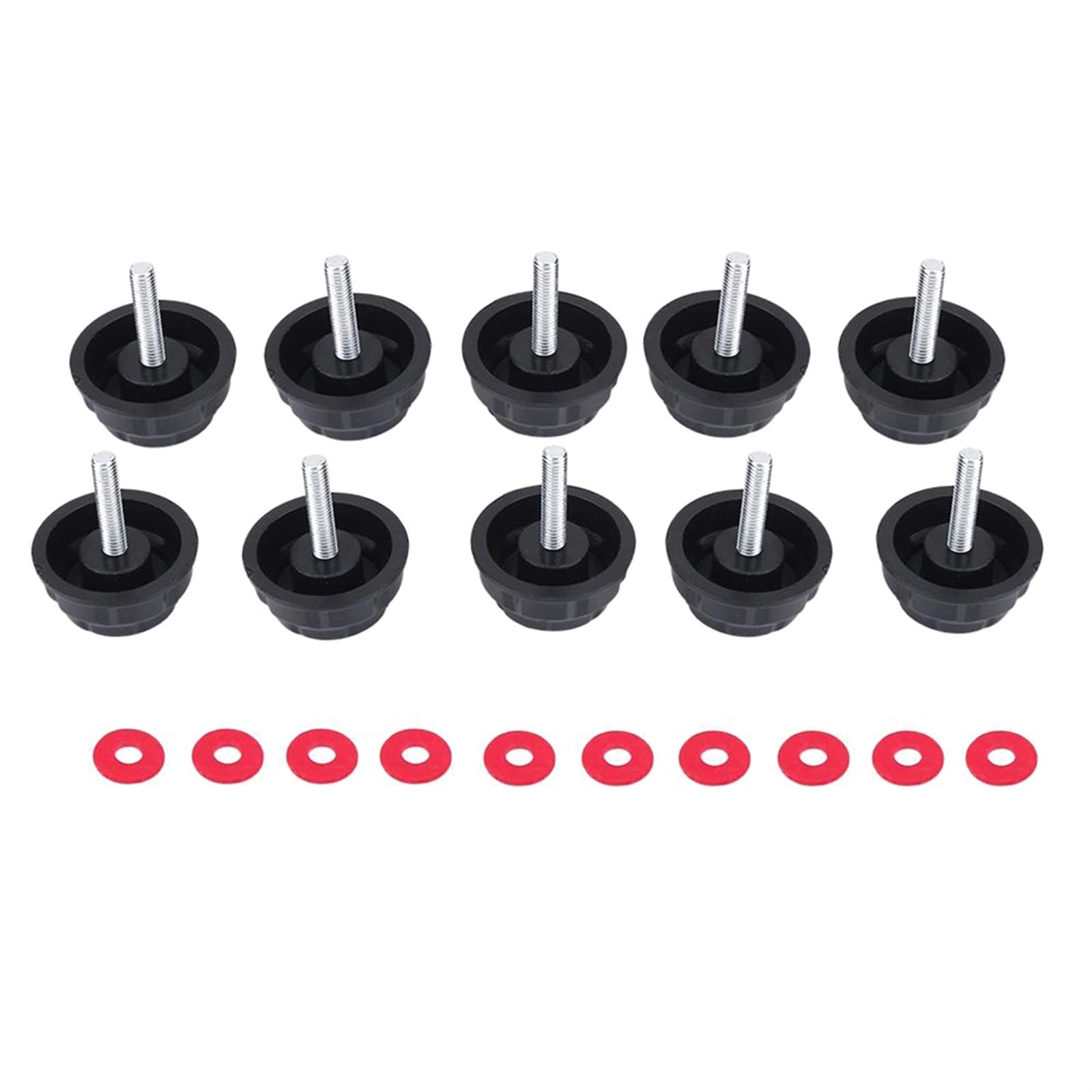 10-Piece Universal Fishing Spinning Reel Handle Screw Cap Cover Set with Gaskets - Replacement Parts for Outdoor Boat Fishing Tackle Accessories - Perfect for Saltwater & Freshwater Angling