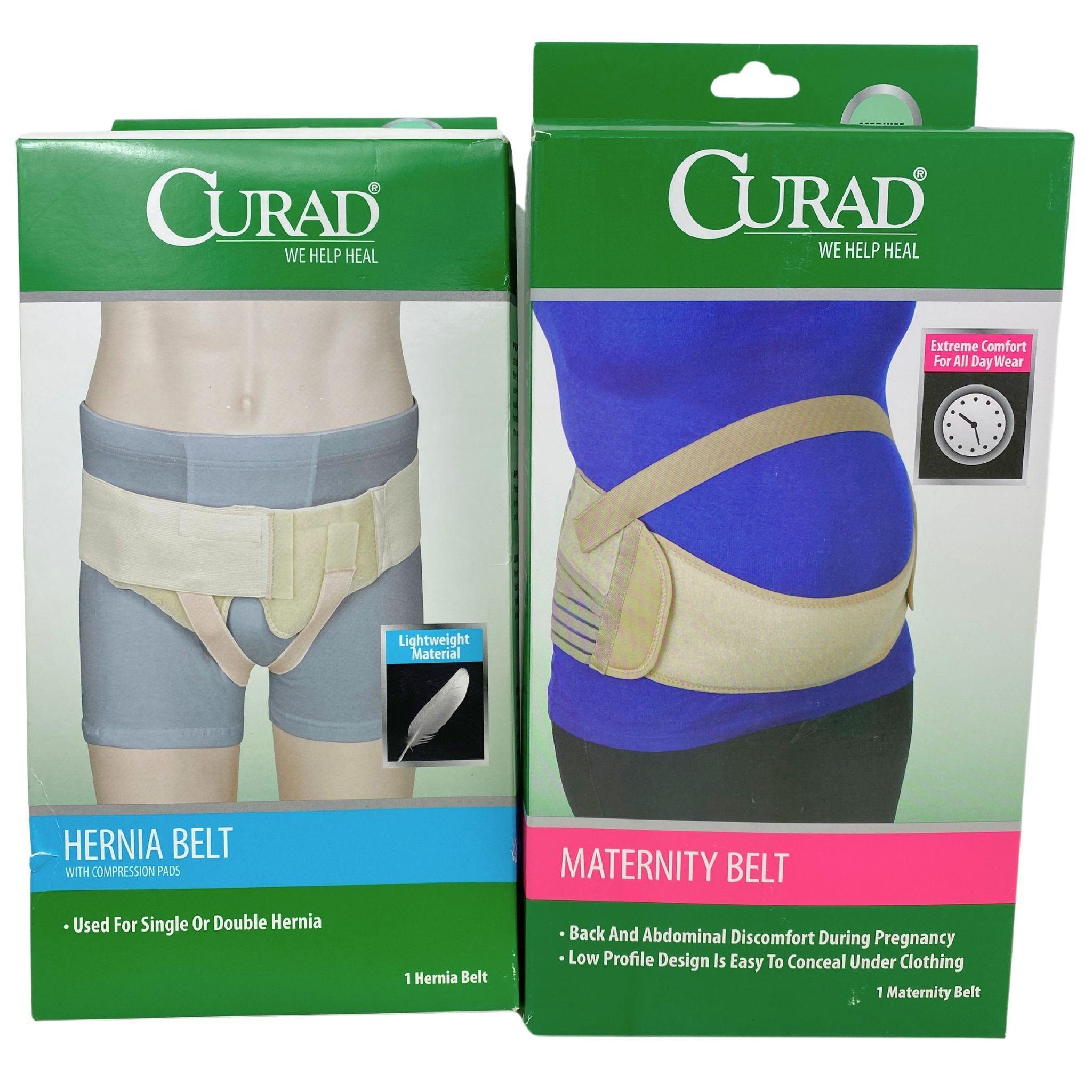 Curad Maternity Belt & Hernia Belt with Compression Pads (50 Pack) - Support for Pregnancy, Postpartum & Abdominal Hernia Relief - Perfect for Daily Comfort & Active Lifestyle