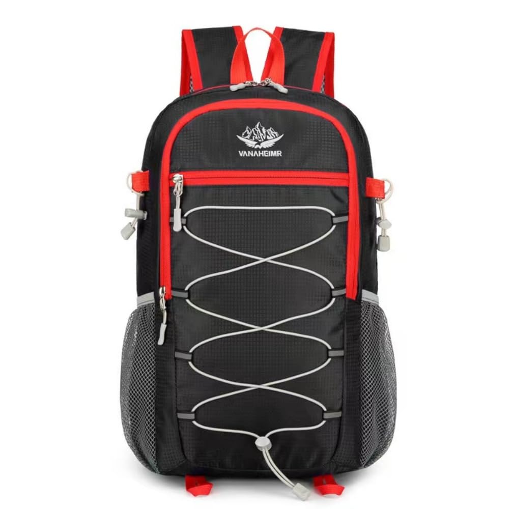 Lightweight Foldable Hiking Backpack for Camping & Travel (Black) - Perfect for Outdoor Adventures