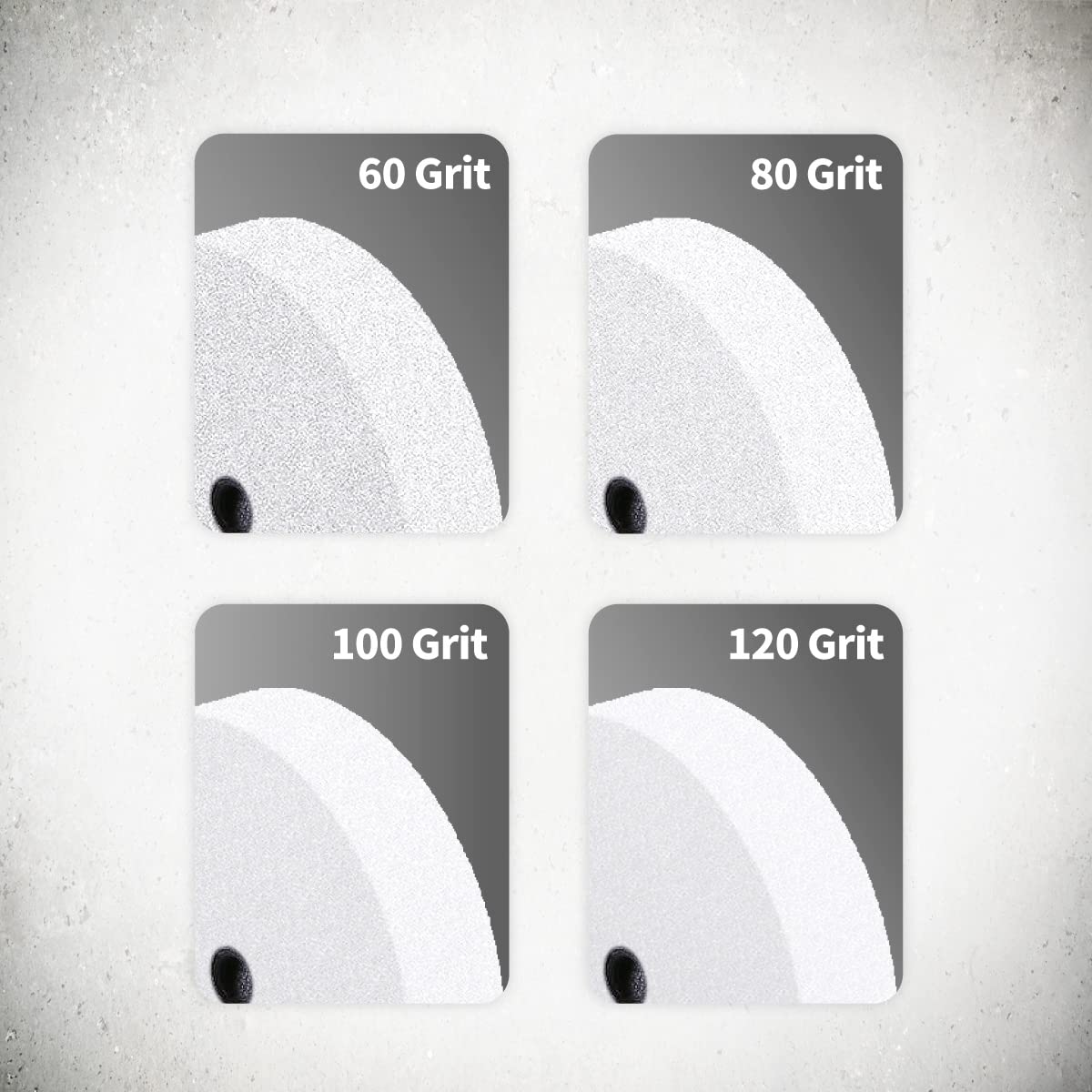 8 Inch 60 Grit White Aluminum Oxide Bench Grinder Wheel - 1