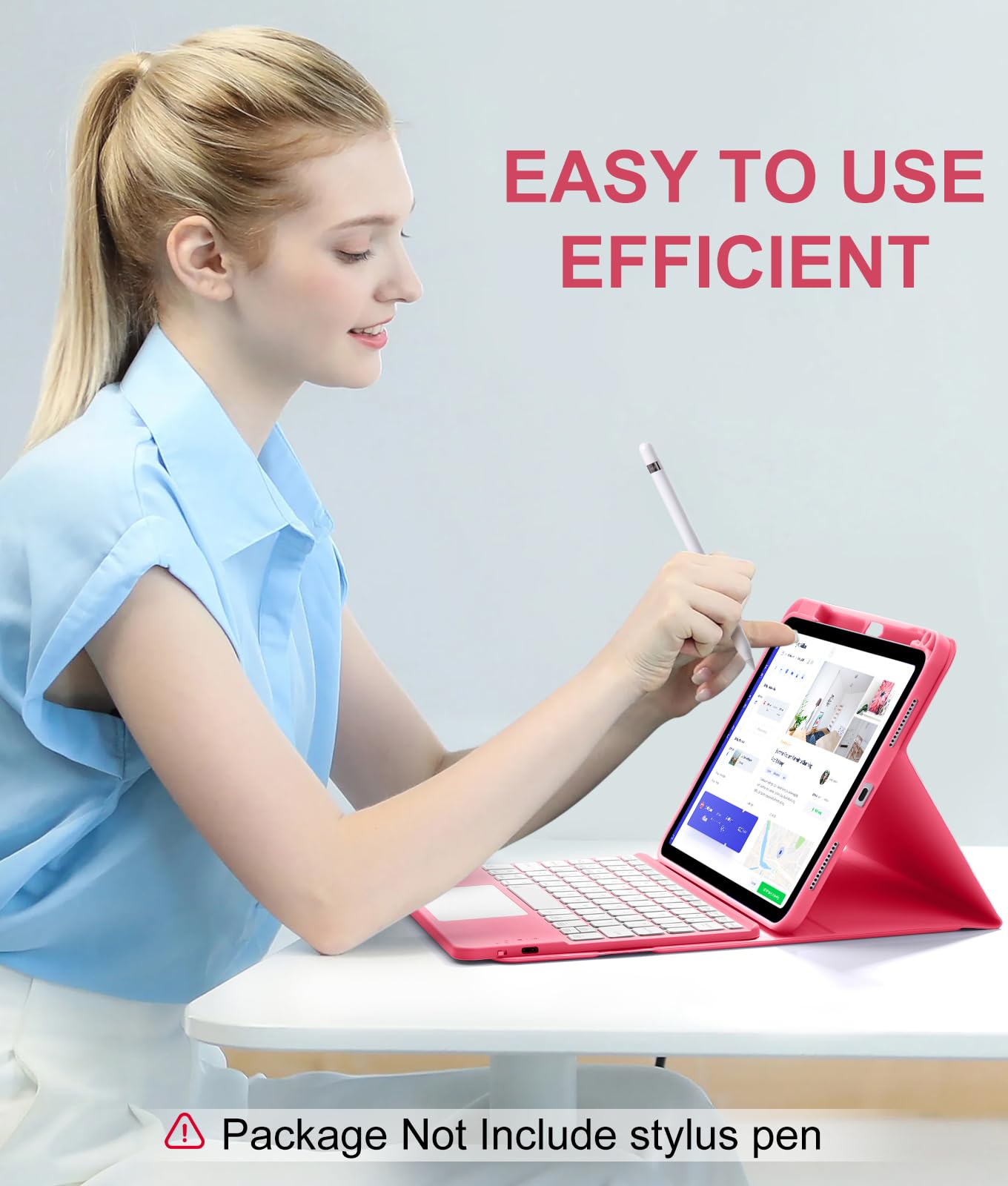 iPad 10th/11th Gen Keyboard Case - Detachable Backlit Keyboard with Multi-Touch Trackpad & Pencil Holder | Folio Cover for iPad Air 10.9