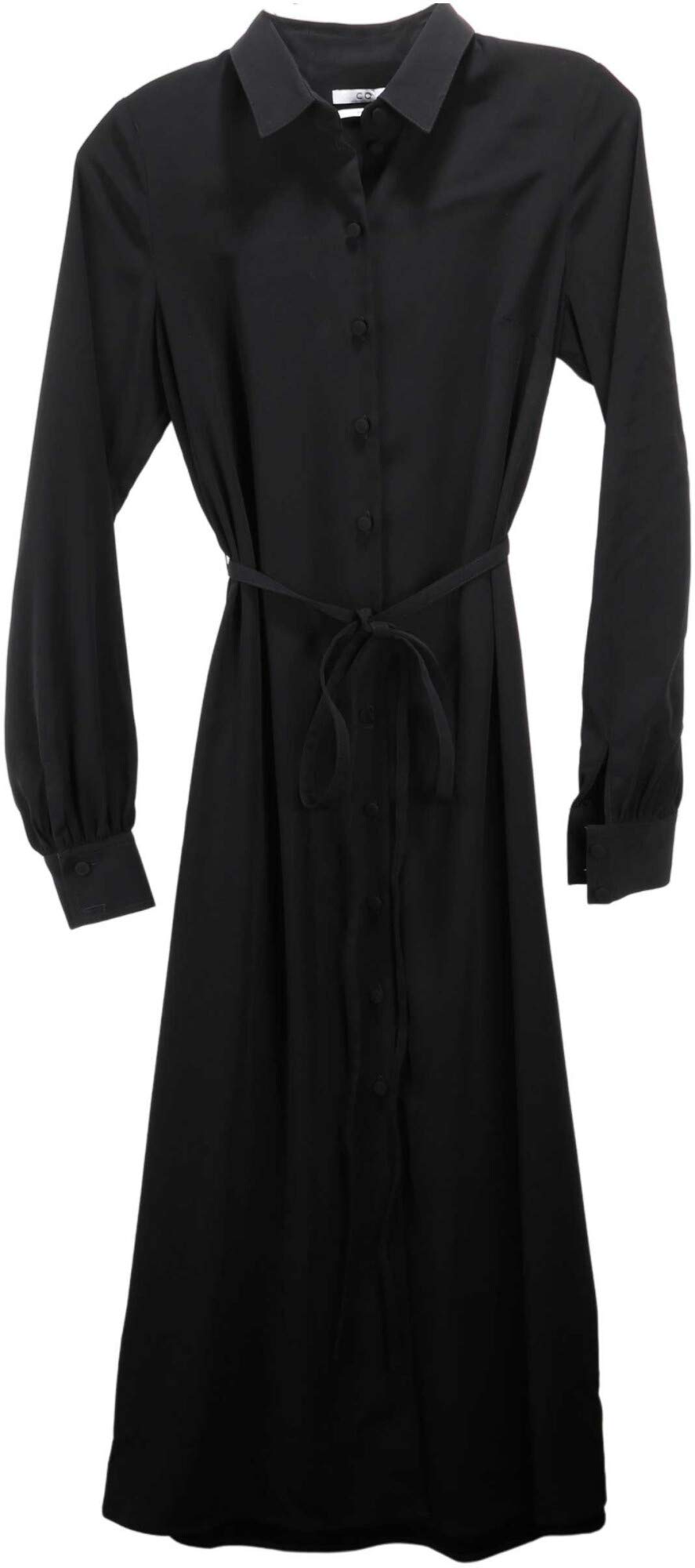 CO Essentials Women's Long Sleeve Shirt Dress - Casual & Elegant Tunic Style for Work, Date Night & Everyday Wear