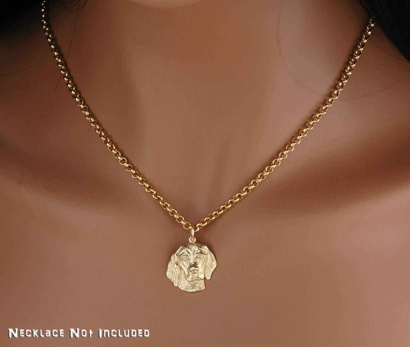 9ct Solid Gold Beagle Dog Pendant - Handmade in UK - Perfect Gift for Dog Lovers & Jewelry Collectors