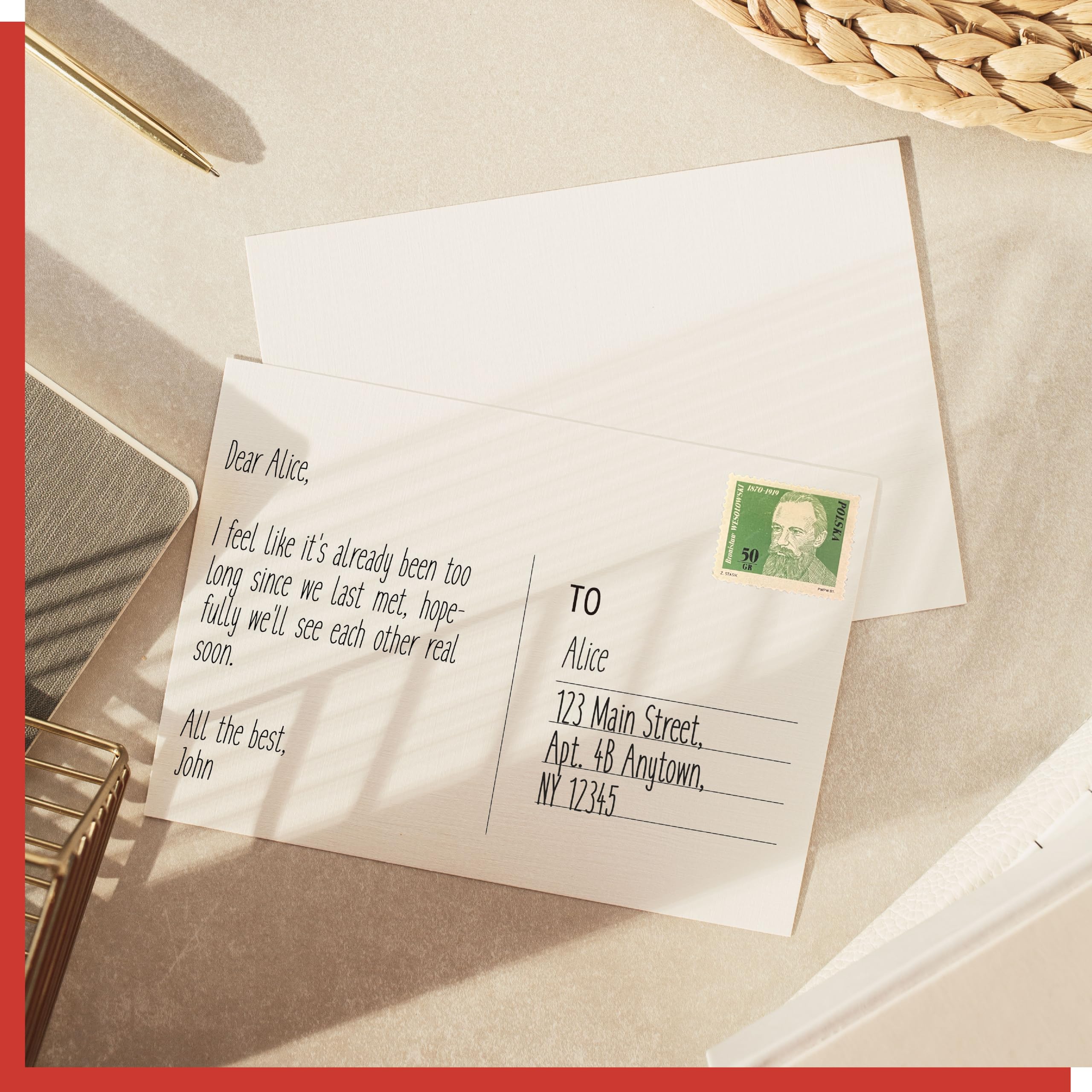 70 PCS Blank Printable Postcards with Mailing Side, 6