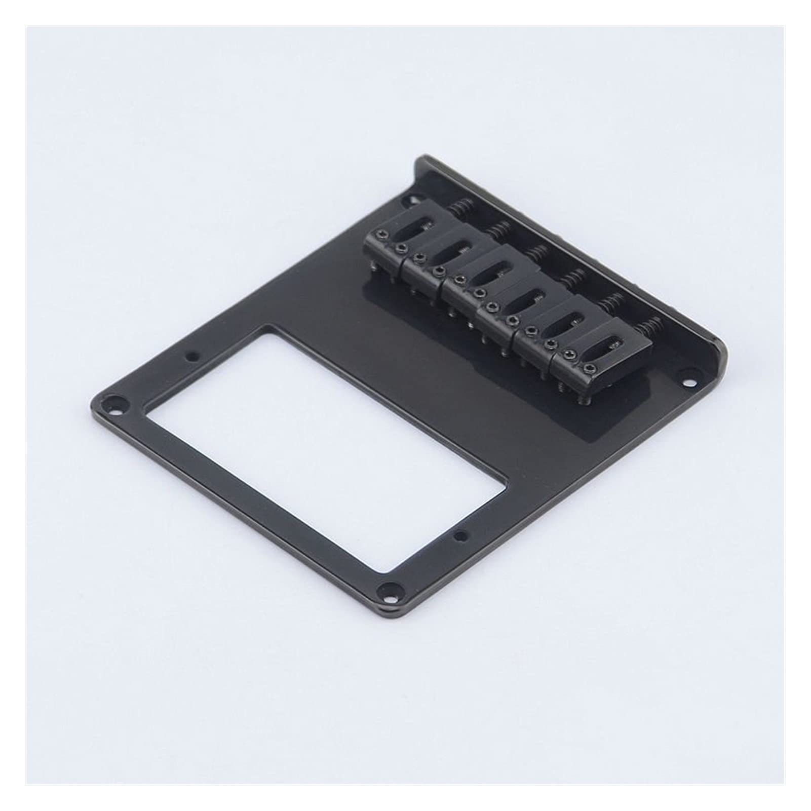 Electric Guitar Bridge Saddle Set - 1 Humbucker Pickup Fixed Bridge & Tailpiece in Black | Perfect for Guitar Repair, Replacement & DIY Upgrades