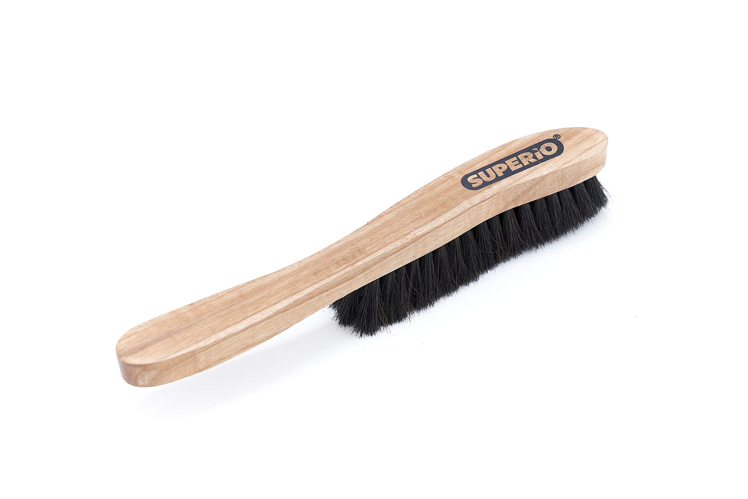 Premium Horsehair Hat Brush - Soft Bristle Cleaning Brush for Baseball Caps, Cowboy Hats, Shoes & Clothes | Durable Wooden Handle Dust & Lint Remover | Perfect for Hat Care, Wardrobe Maintenance & Home Cleaning
