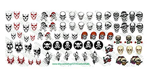 Halloween Nail Decals - Jack-O-Lantern Waterslide for Party