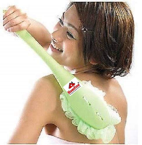 Homfine® Loofah Back Scrubber Brush with Handle - Exfoliating Body Scrubber for Shower & Bath (1 Pack, Multi-Color) - Perfect for Deep Cleaning & Skin Exfoliation
