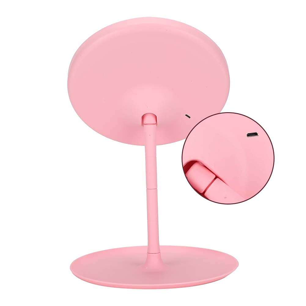 Eco-Friendly Vanity Mirror with Detachable USB - Portable Travel Makeup Mirror for Bedroom, Home & Outdoor Use | Perfect for Travel, Camping & Dorm Rooms