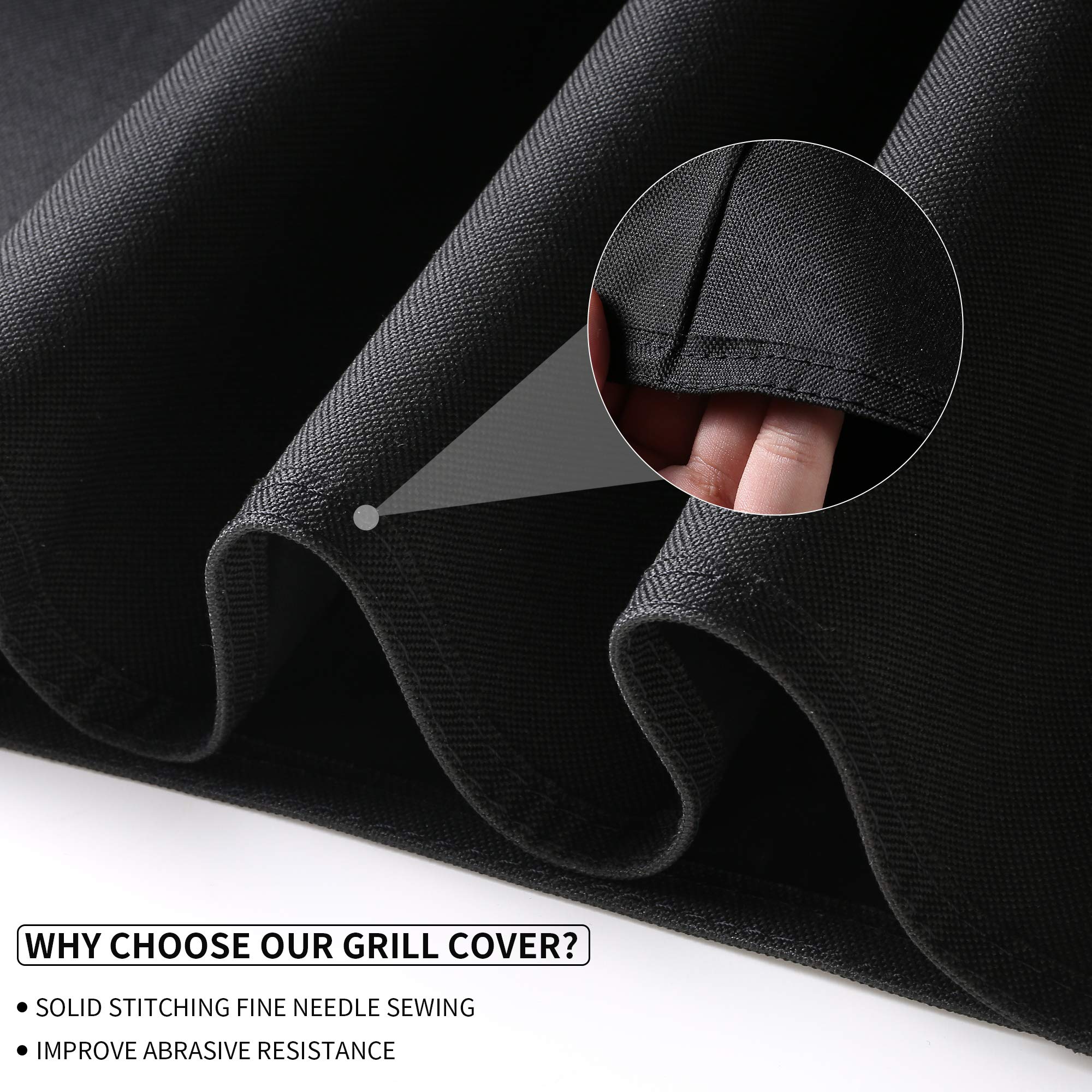 SUPJOYES Heavy Duty Waterproof BBQ Grill Cover for George Foreman GGR50B, GFO3320, GFO240 - Indoor/Outdoor Electric Grill Protector for Patio, Backyard, Camping & Tailgating