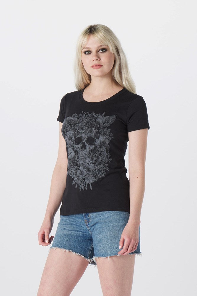 Metal Mulisha Midnight Rider Graphic T-Shirt - Men's Black Cotton Tee for Skateboarding & Streetwear Fashion