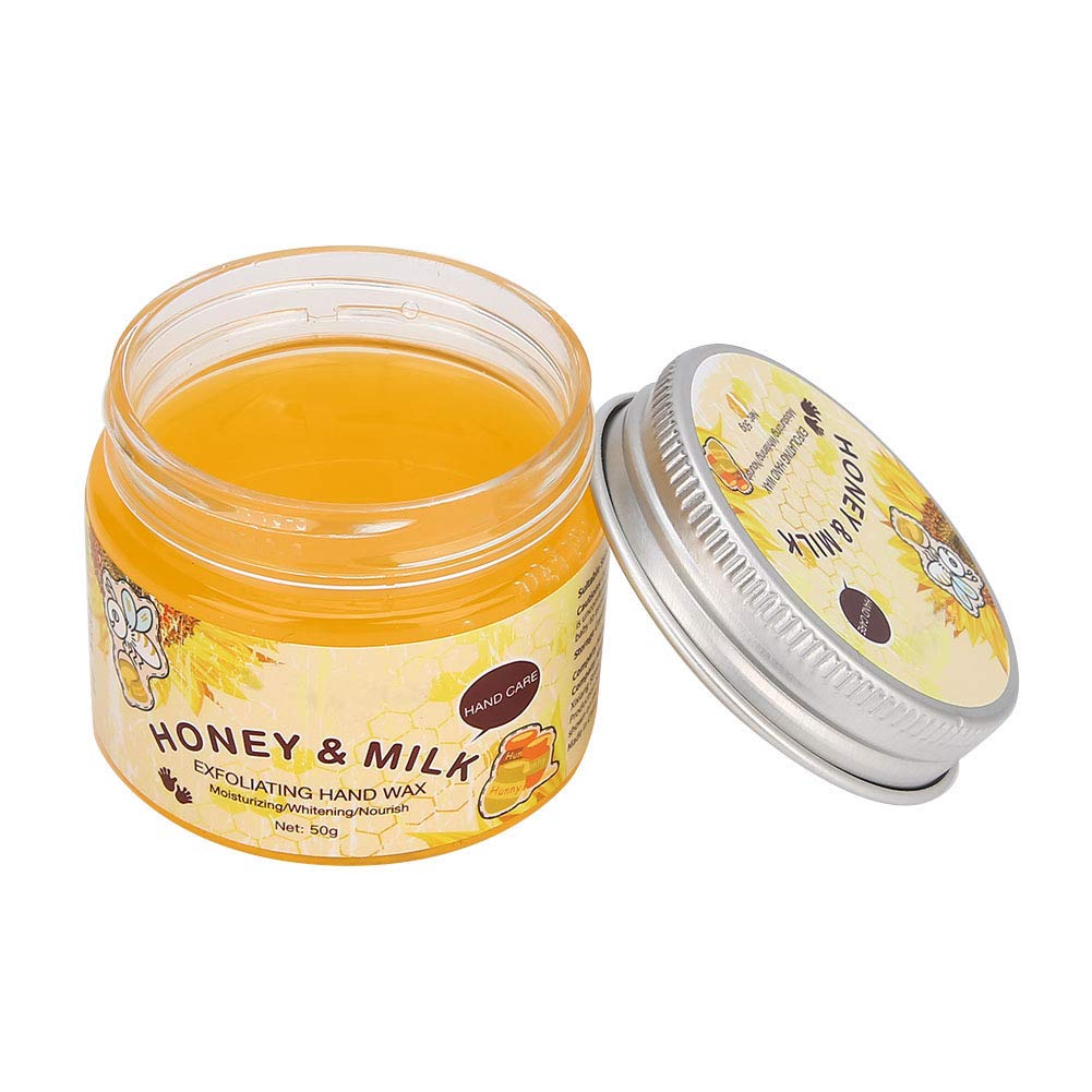 50g Milk & Honey Hand Mask - Exfoliating, Moisturizing & Whitening Treatment for Cracked, Dry & Aging Hands | Deep Nourishment for Soft Skin | Perfect for Spa Days, Night Care & Winter Hand Protection