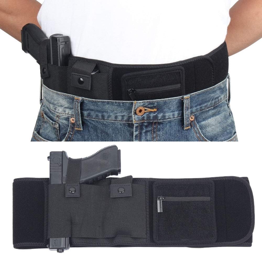 Tactical Pistol Waist Holster Belt - Ambidextrous Concealed Carry Holster for Hunting & Outdoor Activities | Right & Left Hand Compatible | Durable Multi-Purpose Gun Holster for Hiking, Camping & Self Defense