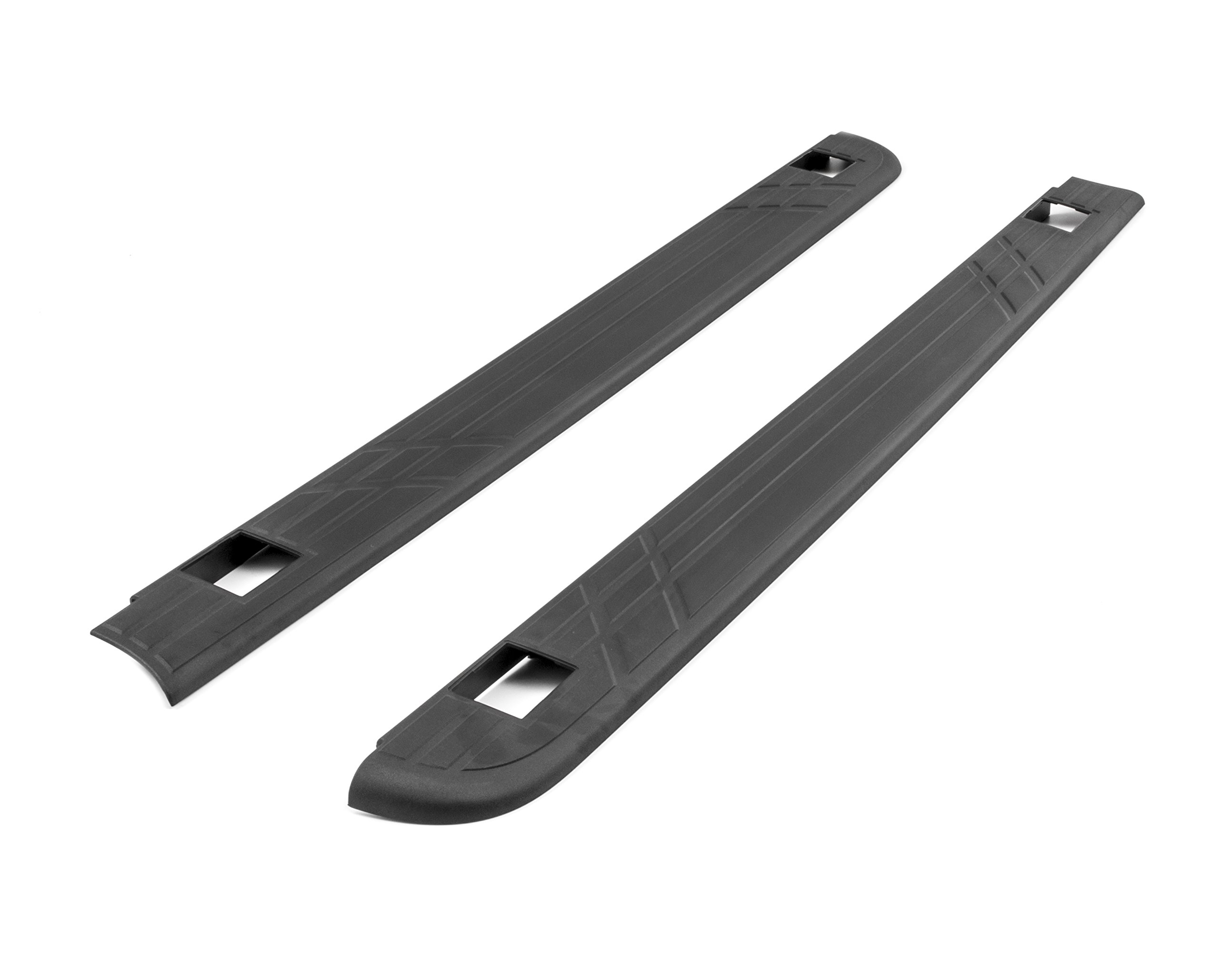 ACDelco 17802473 Black Short Box Side Rail Protectors - Durable Truck Bed Rail Guards for Chevy Silverado & GMC Sierra - Perfect for Hauling & Off-Road Protection