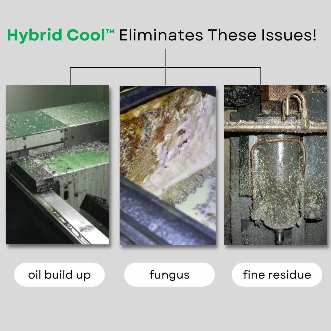 Premium General Purpose Cutting Oil - Eco-Friendly & Safe for Humans | High-Performance Metal Drilling Fluid, Bandsaw & Tapping Lubricant | Fusion Hybrid Cool Technology (5 Gallon) | Ideal for CNC Machining, Metal Fabrication & Industrial Workshops