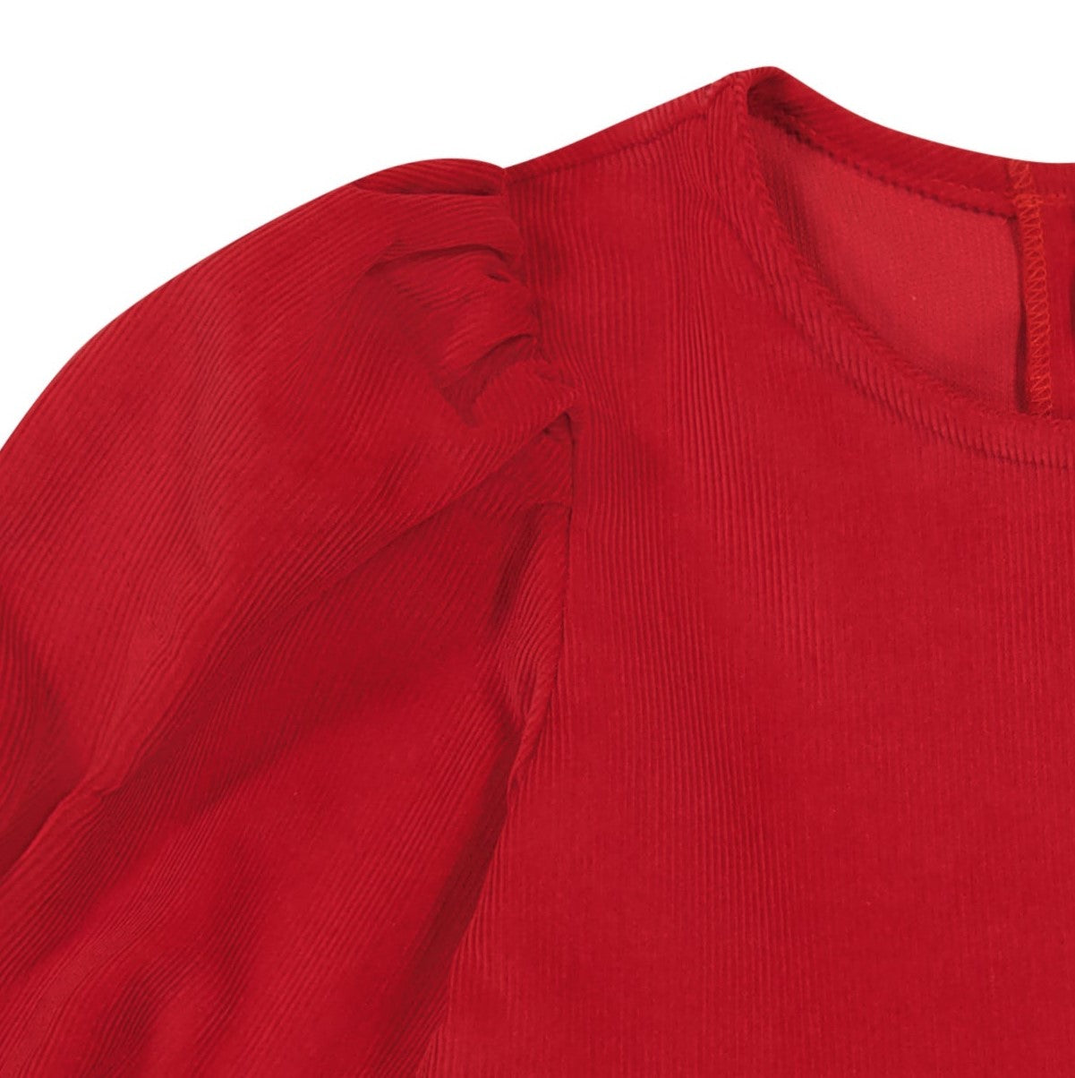 Nellie Girls Corduroy Dress Red - Cute & Comfortable Outfit for School, Parties & Everyday Wear
