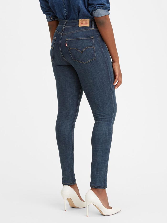 Levi's 188820047 Women's 721 High Rise Skinny Jeans - Blue Story | Slim Fit Stretch Denim Pants for Casual Wear & Everyday Outfits