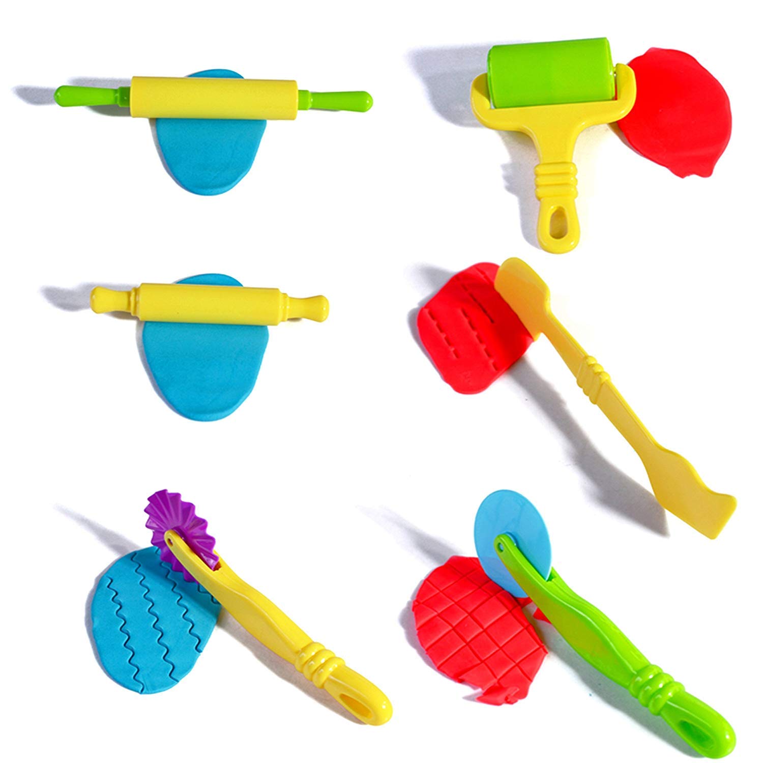 11-Piece Smart Dough Tools Kit with Models & Molds | Dough Extruders for Kids | Perfect for Playdough Creations, Baking Decorations & Sensory Play Activities