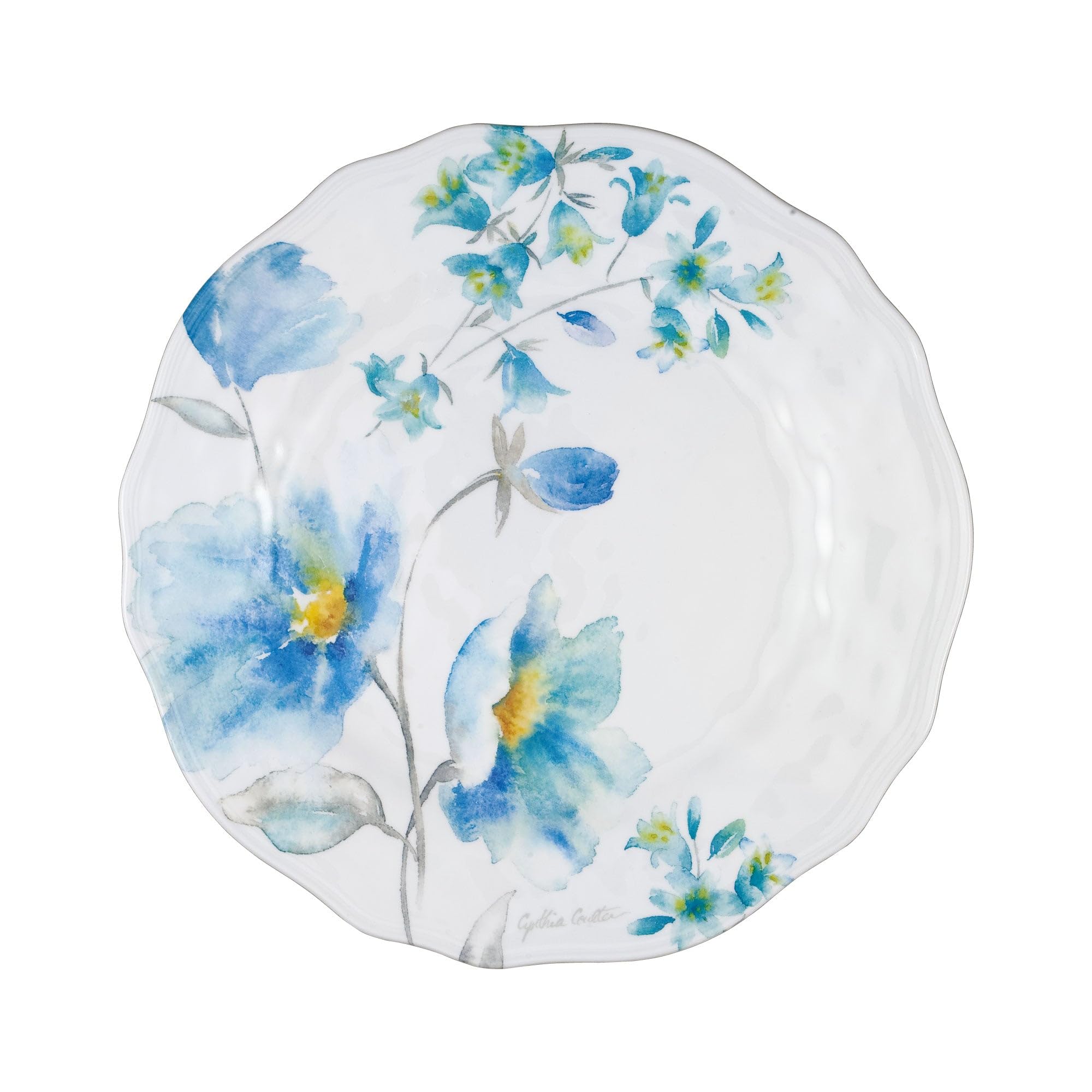 UPware 6-Piece Melamine Salad Plate Set - BPA-Free, Dishwasher Safe 8.75