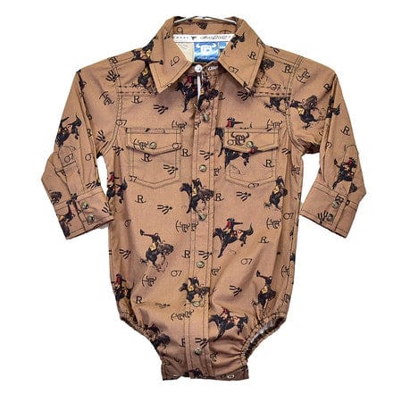 Vintage Bronc Shirt for Boys - Western Style Cowboy Shirt - Perfect for Rodeo, Ranch, and Casual Wear