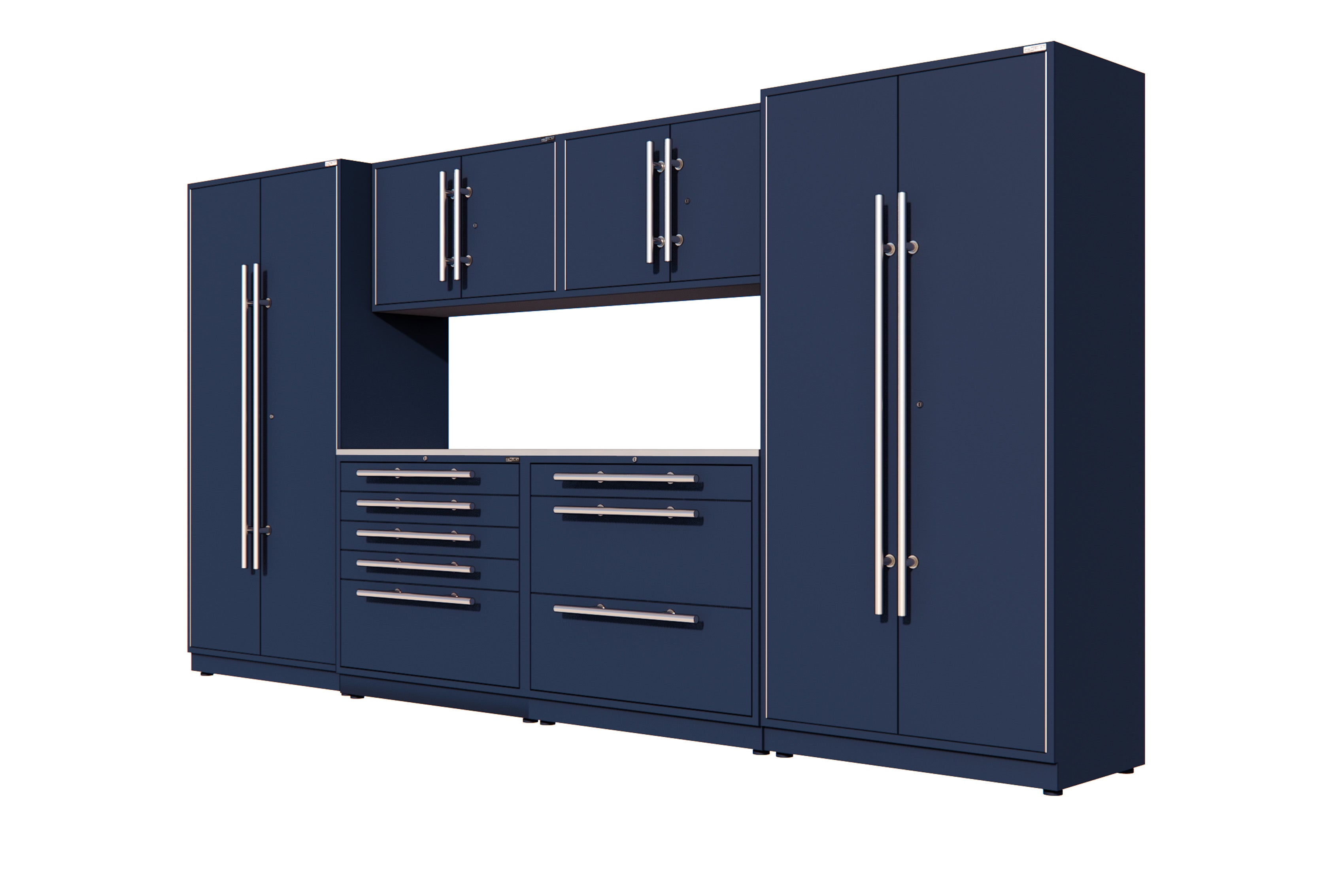 ProSlat LUX 160 Full Locker Preconfigured Array - Wall Mounted Garage Storage System for Tools, Sports Equipment & Home Organization